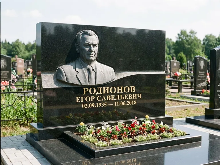 Памятник с барельефом — выполненная работа 27 в Кемерово