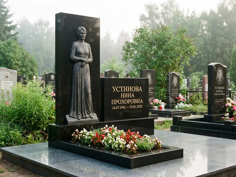 Памятник с барельефом — выполненная работа 30 в Кемерово