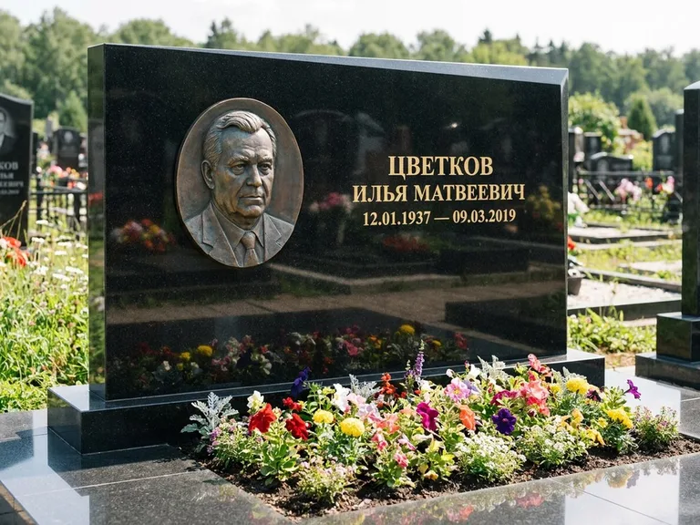 Памятник с барельефом — выполненная работа 33 в Кемерово