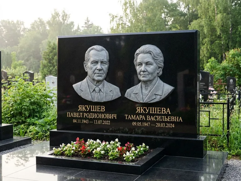 Памятник с барельефом — выполненная работа 36 в Кемерово