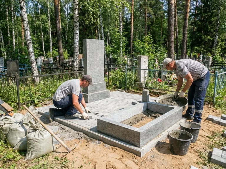 Благоустройство захоронения