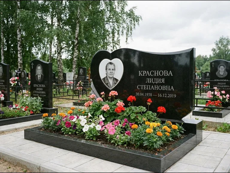 Портрет в форме сердца — работа «Краснова» в Кемерово