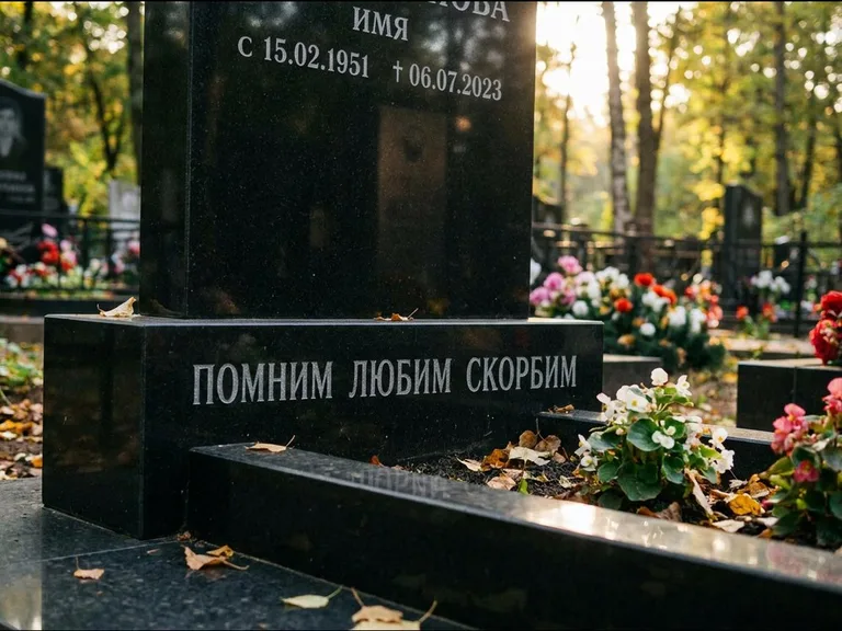 Эпитафия — гравировка с выездом на кладбище в Кемерово