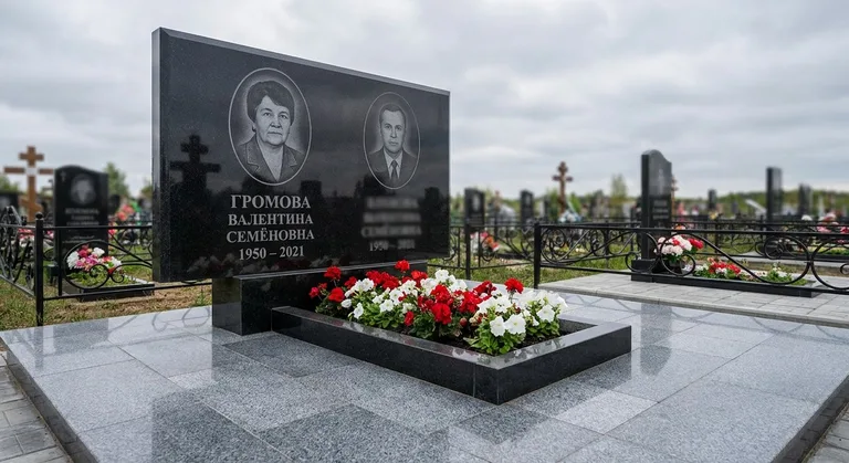 Семейный (двойной) памятник, Памятники мастерской «Мастер Каменев» на кладбищах Нижнего Новгорода