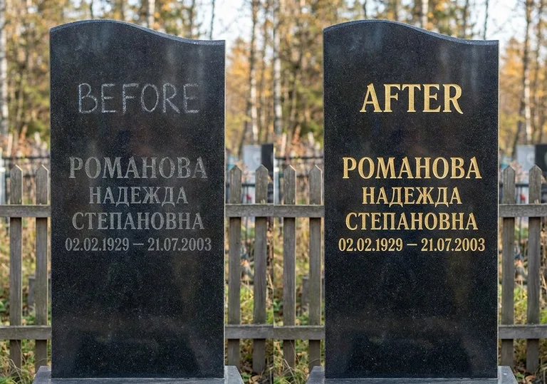 Заделка трещин и полировка гранита: до и после в Кемерово