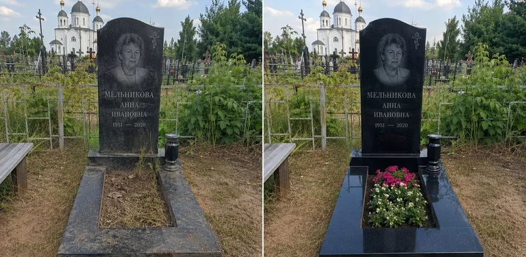 Мойка фигурного памятника до и после в Кемерово