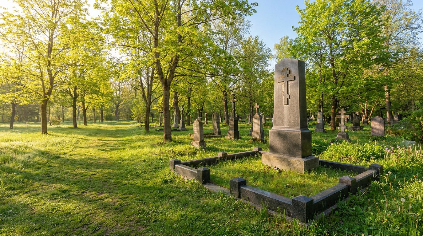 Памятники на Солонечном кладбище в Кемерове
