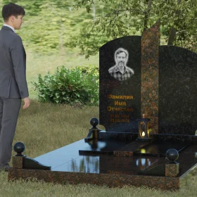 Памятник на могилу Гранитный светский - П068