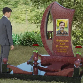 Памятник на могилу Гранитный вертикальный - П078