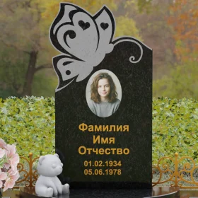 Гранитный вертикальный памятник для одного П138 - П138