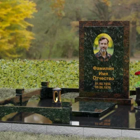 Светский гранитный памятник для одного - П154