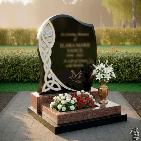 Гранитный вертикальный памятник для мемориала - ПН146