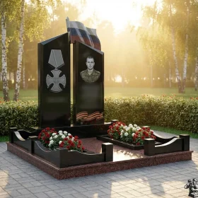 Гранитный светский памятник без креста - ПН405