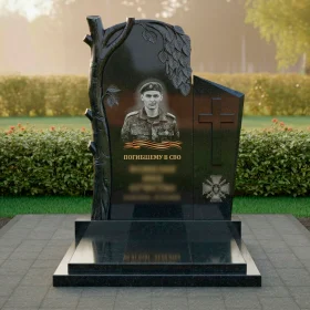 Православный Гранитный Памятник для Одного - ПН515