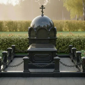 Православный Вертикальный Памятник для Одного - ПН532
