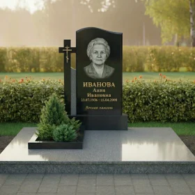 Православный гранитный памятник на одного - ПН597