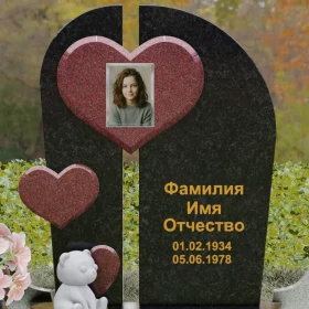 Светский вертикальный комбинированный памятник – П240