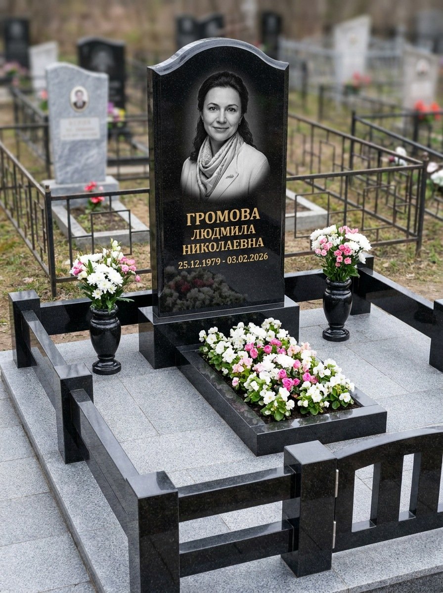 Портрет на памятнике в Кемерово — Чёрно-белый портрет подготовили под станок — гравировка на стеле