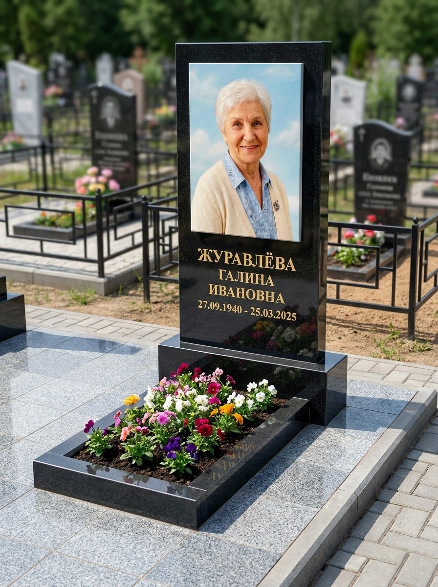 Портрет на памятнике в Кемерово — Портрет в полный рост — керамогранит 400×600 мм