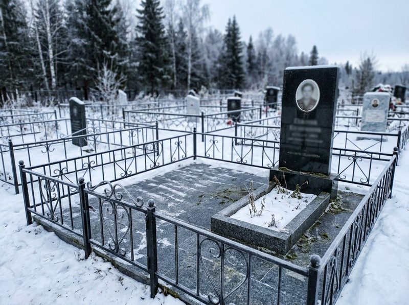 Благоустройство могилы в Кемерово — пример 4
