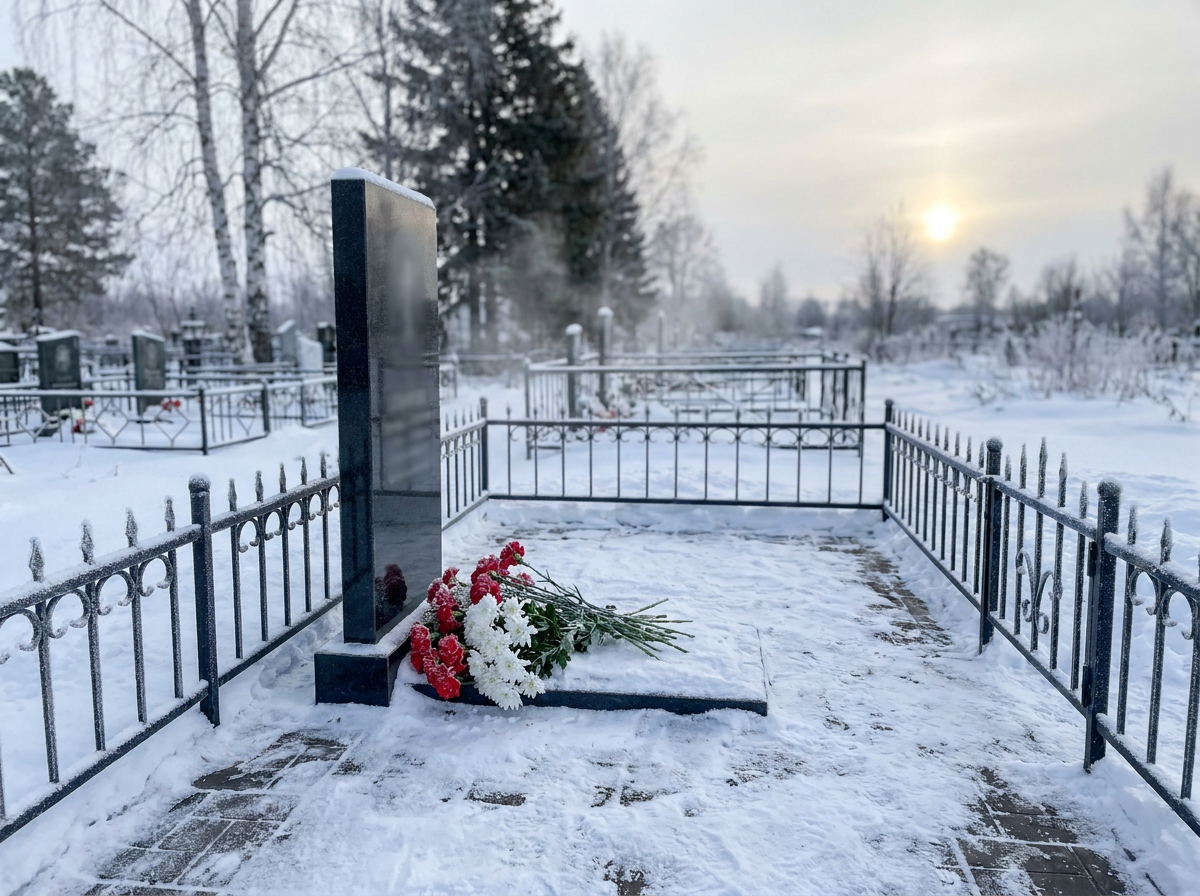 Уборка могилы в Кемерово — пример 3