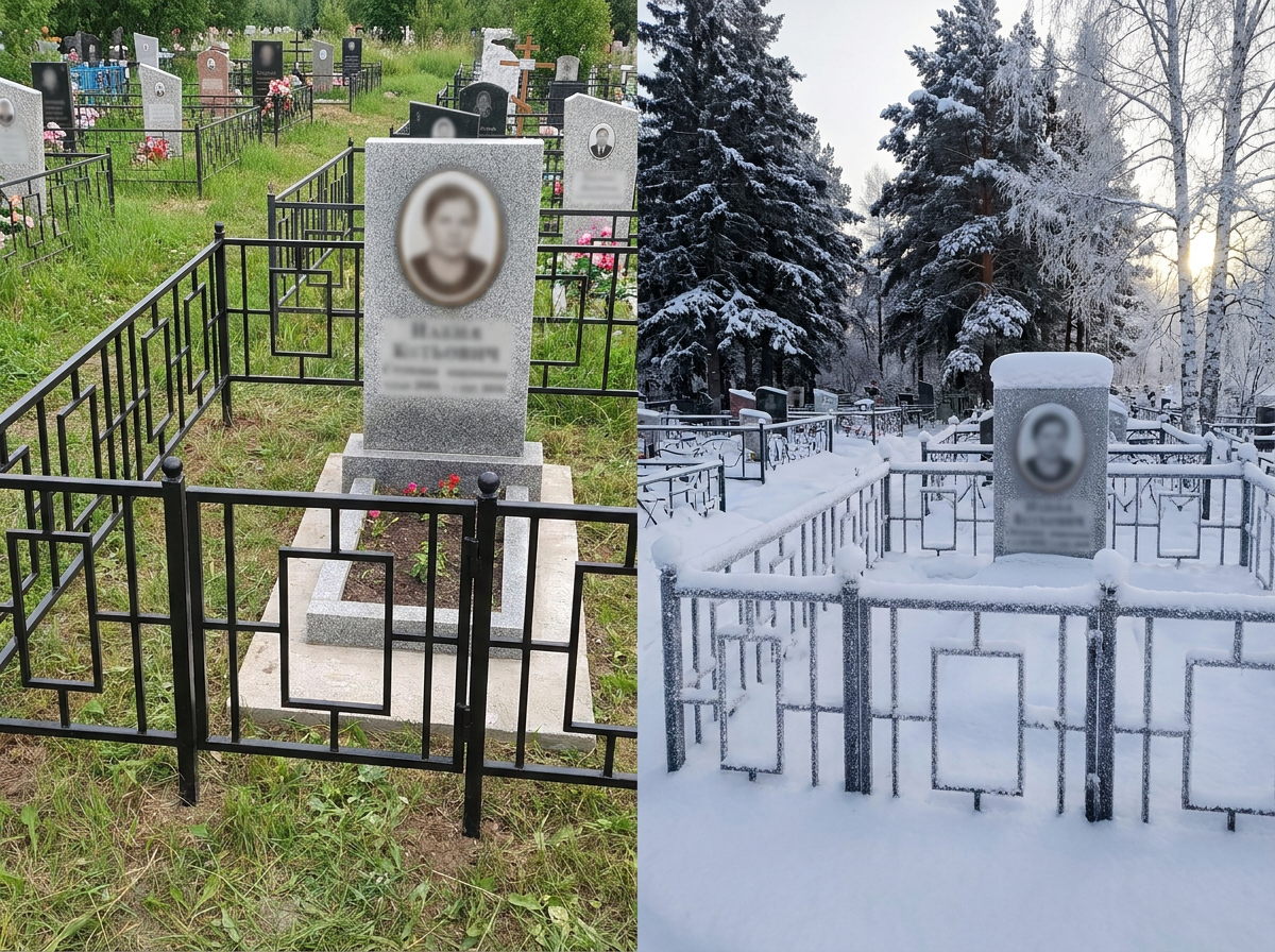 Установка ограды в Кемерово — пример 4