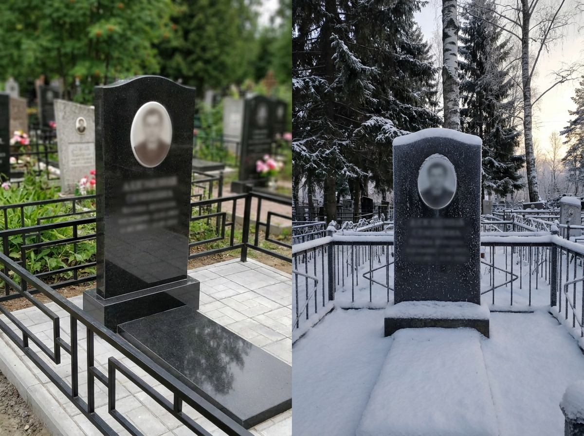 Установка памятника в Кемерово — пример 4
