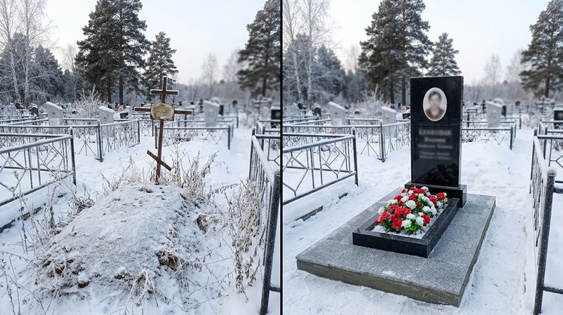 Установка памятника в Кемерово — пример 2